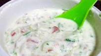 Tomato onion cucumber raita Tomato onion cucumber raita