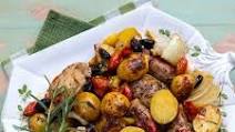 Skillet Roasted Chicken, Potatoes, & Sausages Skillet Roasted Chicken, Potatoes, & Sausages