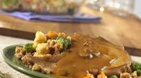 Baked Pork Chops with Garden Stuffing Baked Pork Chops with Garden Stuffing