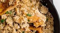 Skillet Garlic Chicken and Rice Casserole Skillet Garlic Chicken and Rice Casserole