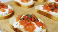 Bruschetta with Cottage Cheese Bruschetta with Cottage Cheese