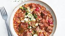 Slow cooker Greek beef risoni recipe Slow cooker Greek beef risoni recipe