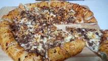 Bacon and Cheese Stuffed Crust Italian Sausage Pizza Bacon and Cheese Stuffed Crust Italian Sausage Pizza