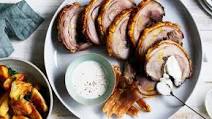 Roast pork shoulder with ajo blanco Roast pork shoulder with ajo blanco