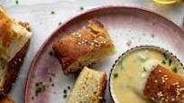Pretzel Focaccia with Dijon Beer Cheese Pretzel Focaccia with Dijon Beer Cheese