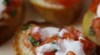 Bruschetta with Mozzarella Bruschetta with Mozzarella