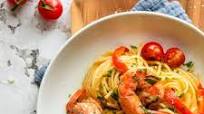 Pasta with Shrimp and Bell Peppers Pasta with Shrimp and Bell Peppers