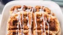 Cinnamon Roll Waffles Cinnamon Roll Waffles