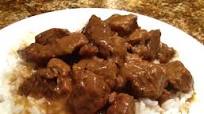 Stewed Beef (Beef Tips) with Gravy Stewed Beef (Beef Tips) with Gravy