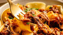Slow Cooker Short Rib Ragu over Pappardelle Slow Cooker Short Rib Ragu over Pappardelle