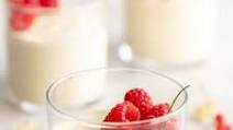 Bavarian Cream with fresh berries Bavarian Cream with fresh berries