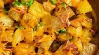 Cheesy Bacon Oven Potatoes Cheesy Bacon Oven Potatoes