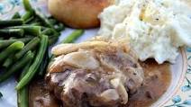 Hamburger Steaks with Onions & Gravy Hamburger Steaks with Onions & Gravy