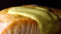 Baked Salmon With Creole Mustard Sauce Baked Salmon With Creole Mustard Sauce
