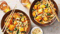 Thai Red Curry Noodl with Butternut Squash & Spinach Thai Red Curry Noodl with Butternut Squash & Spinach