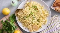Fresh Herb Pasta with Garlic Lemon Sauce Fresh Herb Pasta with Garlic Lemon Sauce