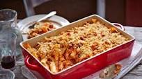 Leftover pork, tomato and rosemary rigatoni pasta bake Leftover pork, tomato and rosemary rigatoni pasta bake