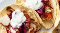 Air-Fried Fish Tacos with Coleslaw and Lime Crema Air-Fried Fish Tacos with Coleslaw and Lime Crema