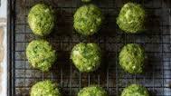 Spanakopita Chicken Meatballs with Dill Pesto Spanakopita Chicken Meatballs with Dill Pesto