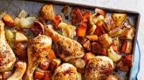 Oven-Baked Chicken Drumsticks with Potatoes Oven-Baked Chicken Drumsticks with Potatoes