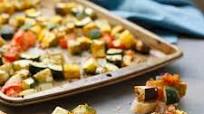 Oven Roasted Vegetable Bruschetta Oven Roasted Vegetable Bruschetta