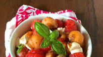 Melon Caprese Salad Melon Caprese Salad