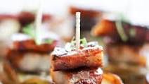 Pork Belly Mini Potato Stacks Pork Belly Mini Potato Stacks