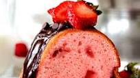 Strawberry Pound Cake with Chocolate Ganache Strawberry Pound Cake with Chocolate Ganache