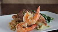 Panko Crusted Cod and Grilled Shrimp with a Lemon Beurre Blanc Panko Crusted Cod and Grilled Shrimp with a Lemon Beurre Blanc