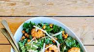 Easy Kale Caesar with Shrimp and Chickpeas Easy Kale Caesar with Shrimp and Chickpeas