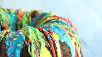 Chocolate Rainbow Bundt Cake Chocolate Rainbow Bundt Cake