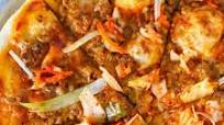 Spicy Korean Pork Pizza Spicy Korean Pork Pizza
