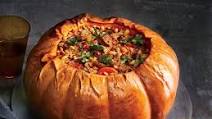 Whole Stuffed Roasted Pumpkin Whole Stuffed Roasted Pumpkin
