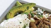 Pork and Potato Hash with Poached Eggs and Avocado Pork and Potato Hash with Poached Eggs and Avocado