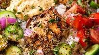 Greek Chicken Rice Bowl Greek Chicken Rice Bowl