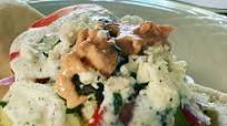 Chicken Gyros (with Tzatziki and Hot Sauce) Chicken Gyros (with Tzatziki and Hot Sauce)