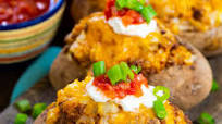 Double Stuffed Taco Potatoes Double Stuffed Taco Potatoes