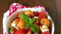 Melon Caprese Salad Melon Caprese Salad