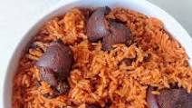 Jollof with goat meat Jollof with goat meat
