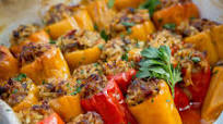 Stuffed Mini Peppers with Beef Rice Stuffed Mini Peppers with Beef Rice