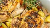 Roasted Cornish Hen with Seasoned Veggies Roasted Cornish Hen with Seasoned Veggies
