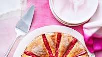 Rhubarb-Cream Cheese Spoke Cake Rhubarb-Cream Cheese Spoke Cake