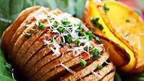 Parmesan Hasselback Baked Potatoes Parmesan Hasselback Baked Potatoes