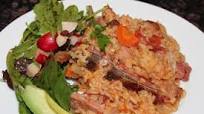 Rice with smoked pork chops (locrio de chuleta ahumada) Rice with smoked pork chops (locrio de chuleta ahumada)