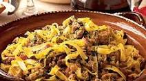 Tagliatelle with a lemon pork ragù Tagliatelle with a lemon pork ragù