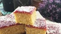 Traditional School Jam and Coconut Tray Bake Traditional School Jam and Coconut Tray Bake