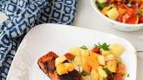Blackened Salmon with Indian Spice Rub and Pineapple Salsa Blackened Salmon with Indian Spice Rub and Pineapple Salsa