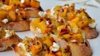 Roasted Pumpkin and Goat Cheese Crostini Roasted Pumpkin and Goat Cheese Crostini