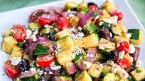 Grilled Zucchini Greek Salad Grilled Zucchini Greek Salad