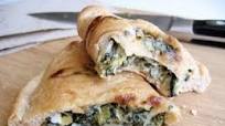 Herbed Spinach and Goat Cheese Calzone Herbed Spinach and Goat Cheese Calzone